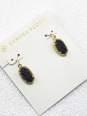 Kendra Scott Blue Crystal Spike Earrings